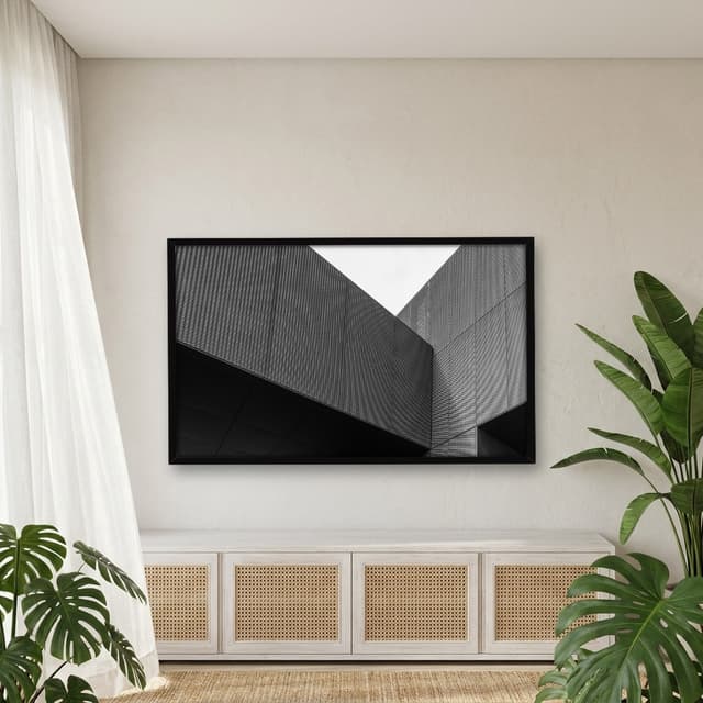 Quadro Decorativo Predio Com Revestimento Perfurado
