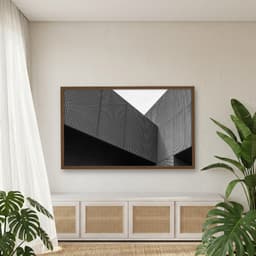 Quadro Decorativo Predio Com Revestimento Perfurado