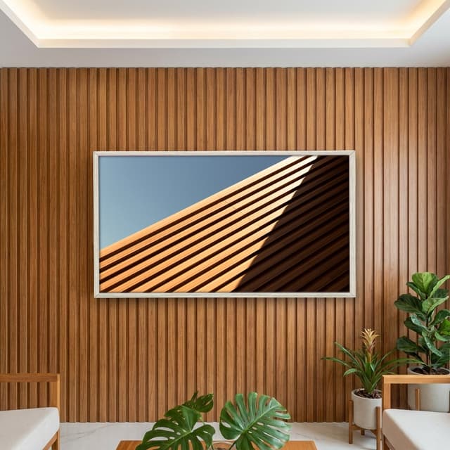 Quadro Decorativo Estrutura De Madeira