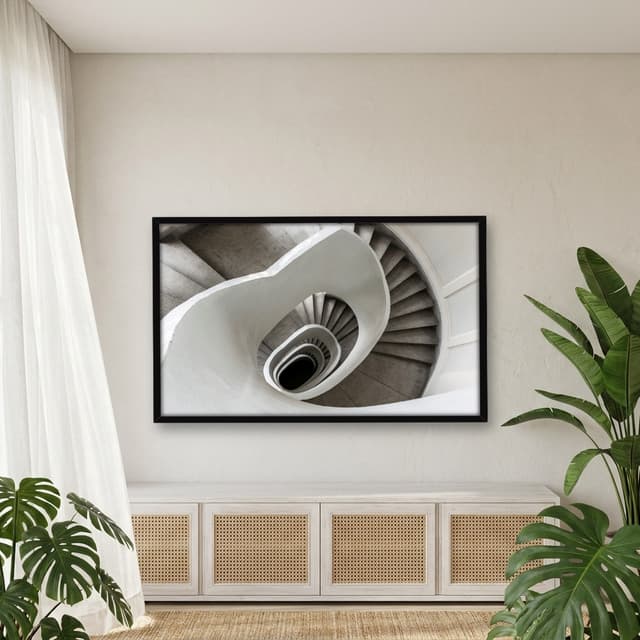 Quadro Decorativo Escultura Espiral Abstrata
