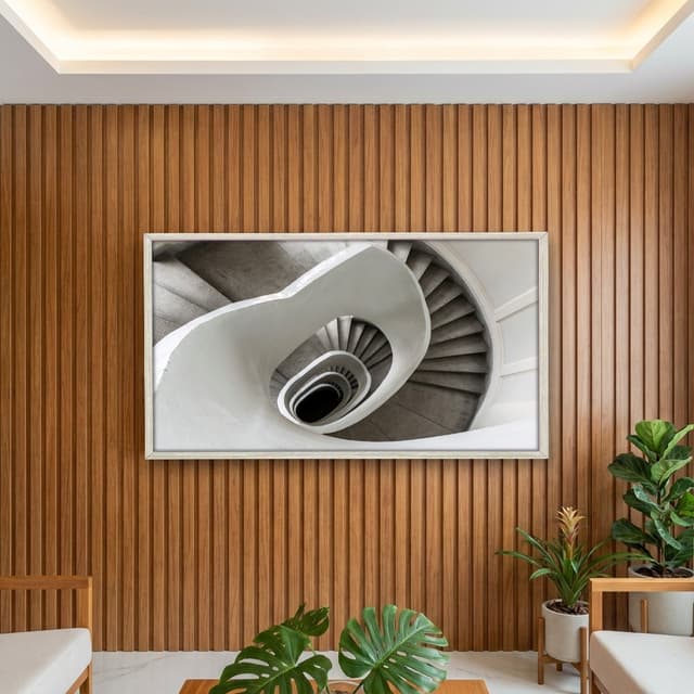 Quadro Decorativo Escultura Espiral Abstrata