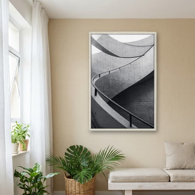 Quadro Decorativo Escada Concreto Conceitual