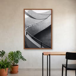 Quadro Decorativo Escada Concreto Conceitual