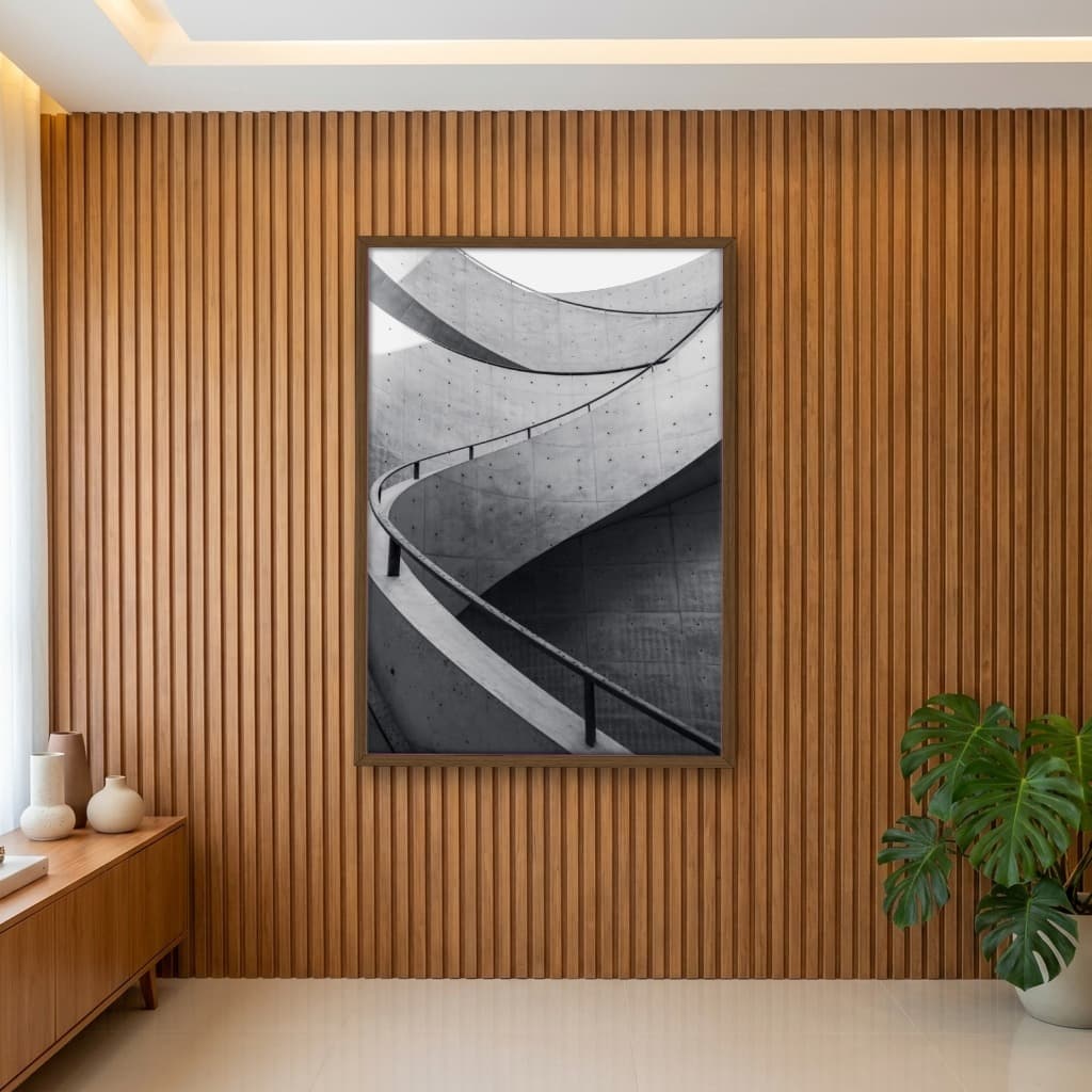 Quadro Decorativo Escada Concreto Conceitual