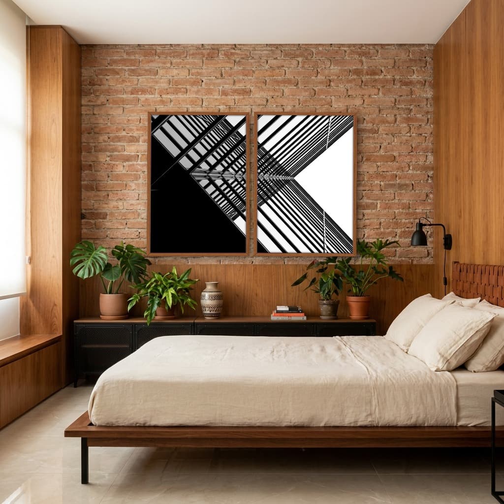 Kit Quadros Decorativos Prédio De Vidro Moderno