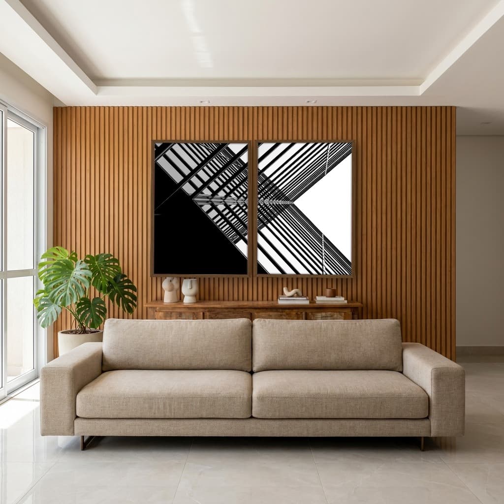 Kit Quadros Decorativos Prédio De Vidro Moderno