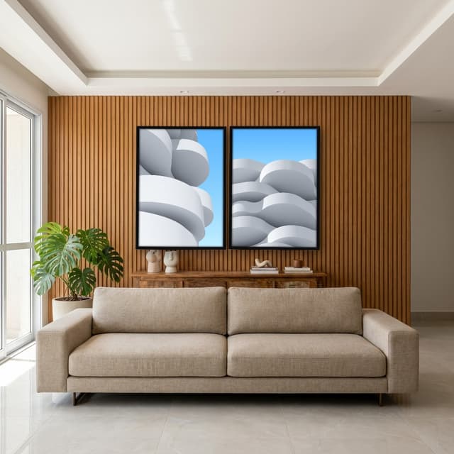 Kit Quadros Decorativos Construção Geométrica