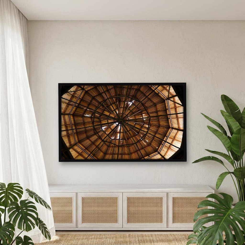 Quadro Decorativo Estrutura De Madeira
