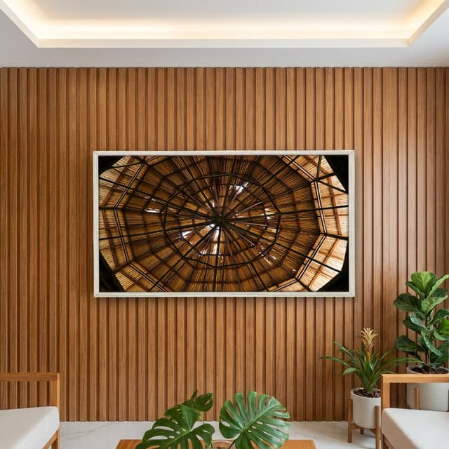 Quadro Decorativo Estrutura De Madeira