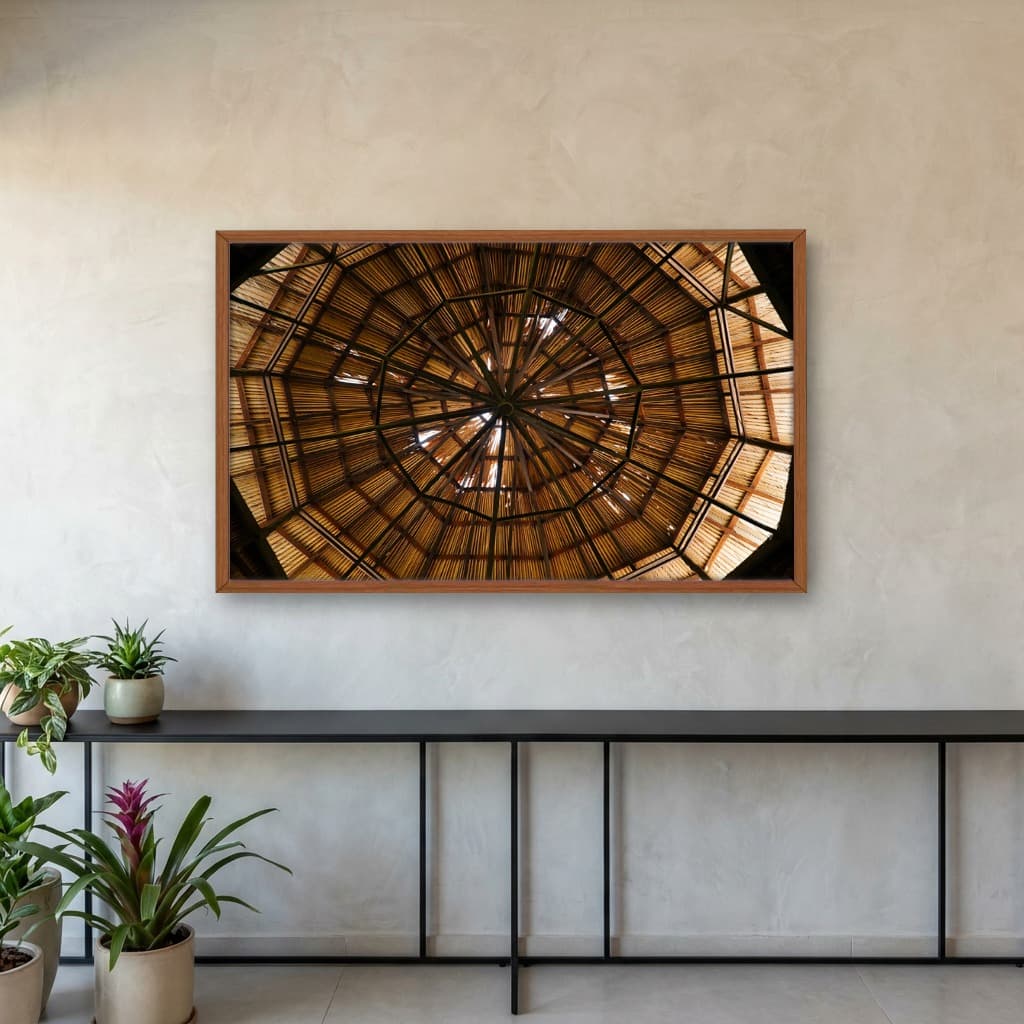 Quadro Decorativo Estrutura De Madeira