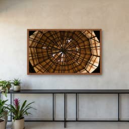 Quadro Decorativo Estrutura De Madeira