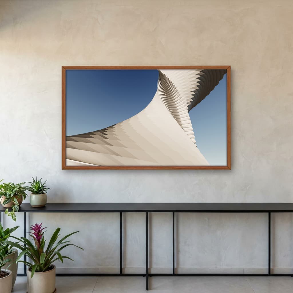 Quadro Decorativo Escultura Espiral Abstrata