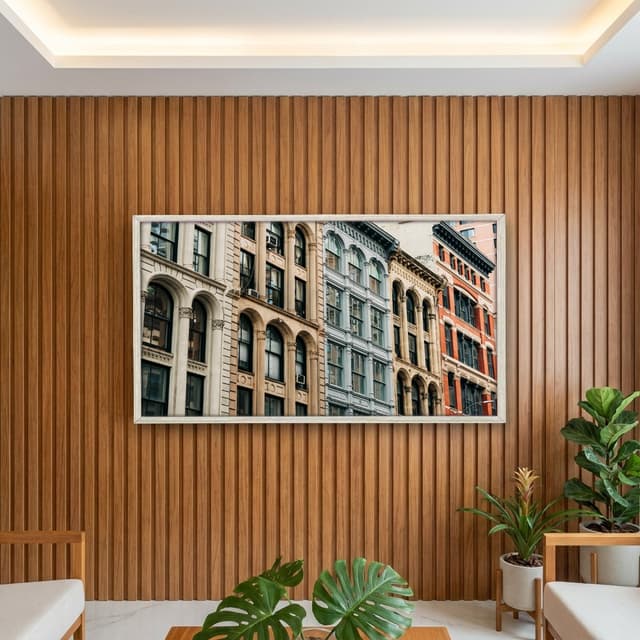 Quadro Decorativo Prédios Antigos Coloridos