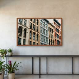 Quadro Decorativo Prédios Antigos Coloridos