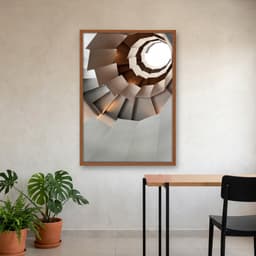 Quadro Decorativo Escultura Espiral Abstrata