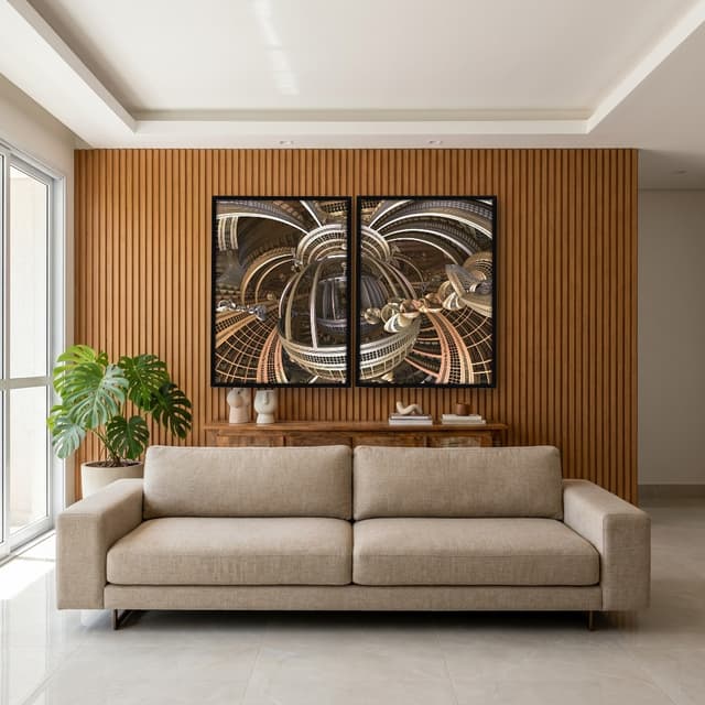 Kit Quadros Decorativos Construção Moderna