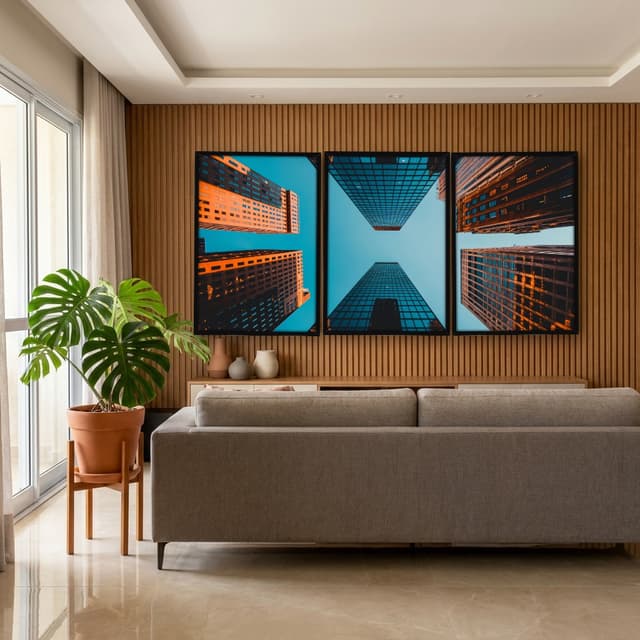 Kit Quadros Decorativos Construção Moderna