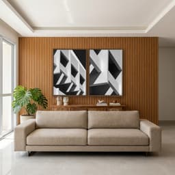 Kit Quadros Decorativos Construção Geométrica