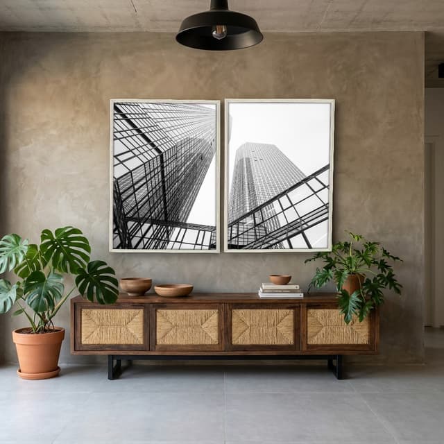 Kit Quadros Decorativos Construção Moderna