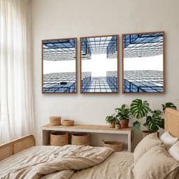 Kit Quadros Decorativos Construção Geométrica