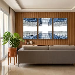 Kit Quadros Decorativos Construção Geométrica