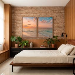 Kit Quadros Decorativos Mar Na Areia