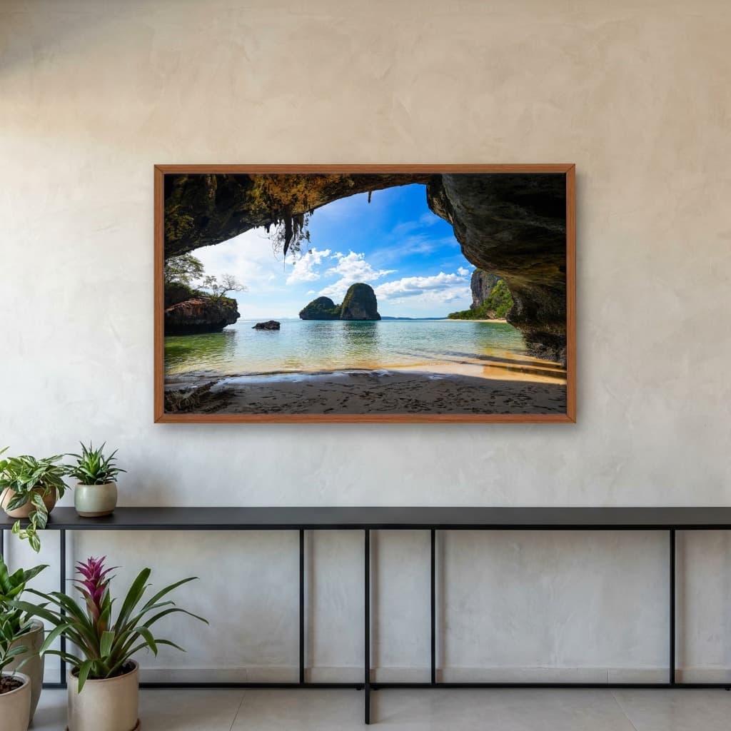 Quadro Decorativo Cavernas De Frente Ao Mar