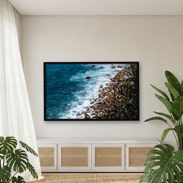 Quadro Decorativo Mar Com Pedras