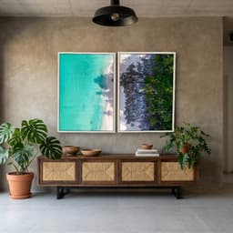 Kit Quadros Decorativos Mar Na Areia
