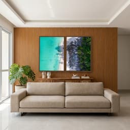 Kit Quadros Decorativos Mar Na Areia