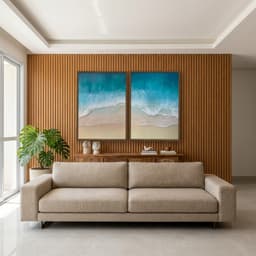 Kit Quadros Decorativos Mar Na Areia