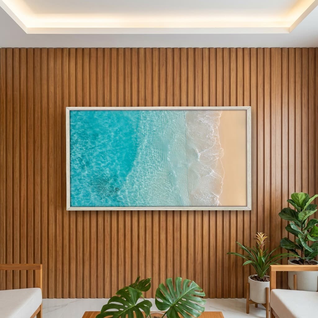 Quadro Decorativo Mar Na Areia