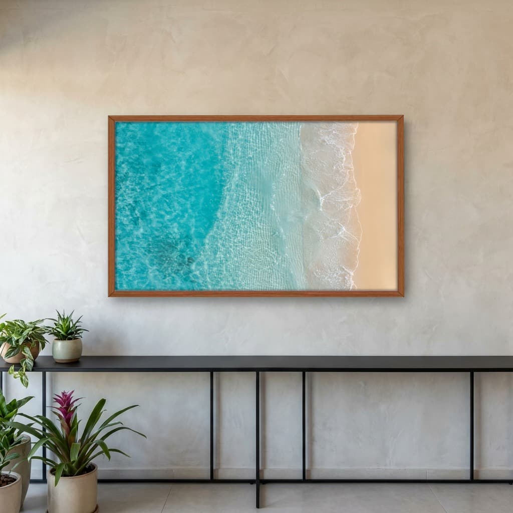 Quadro Decorativo Mar Na Areia