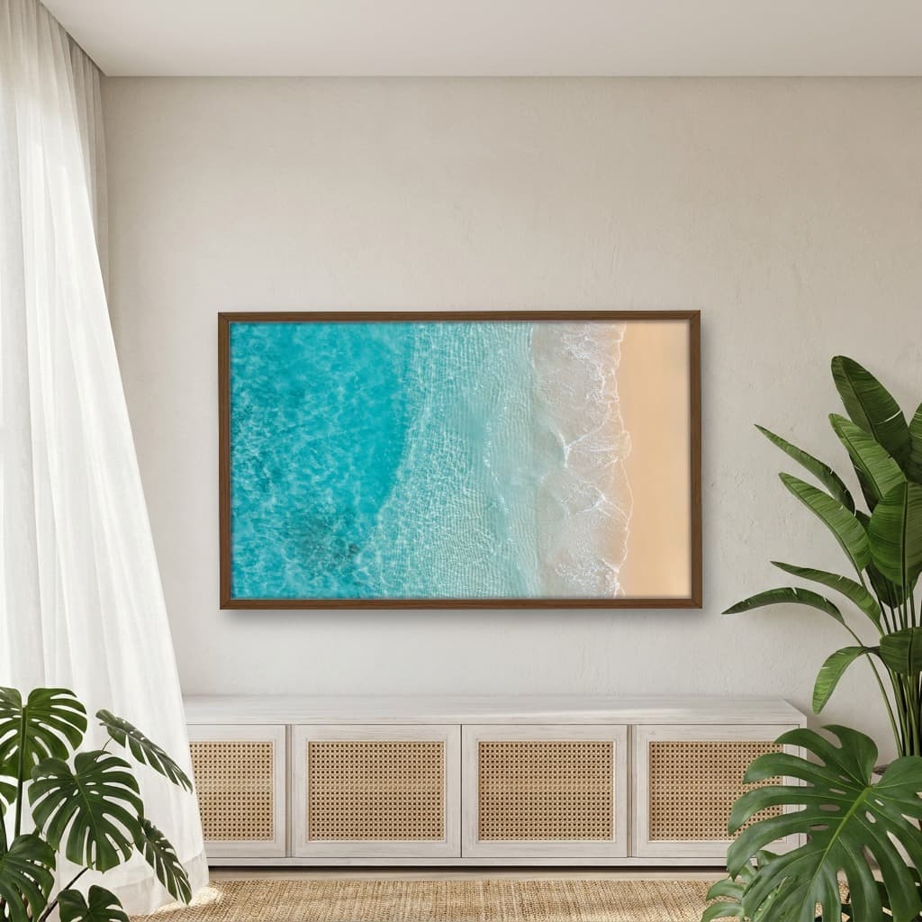 Quadro Decorativo Mar Na Areia