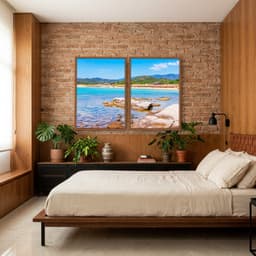 Kit Quadros Decorativos Mar Com Pedras