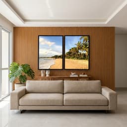 Kit Quadros Decorativos Coqueiro Na Praia