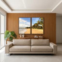 Kit Quadros Decorativos Coqueiro Na Praia