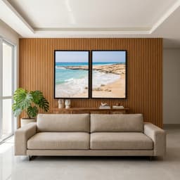 Kit Quadros Decorativos Mar Na Areia