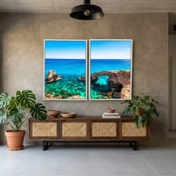 Kit Quadros Decorativos Mar Com Pedras