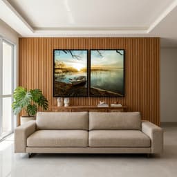 Kit Quadros Decorativos Beira Do Mar