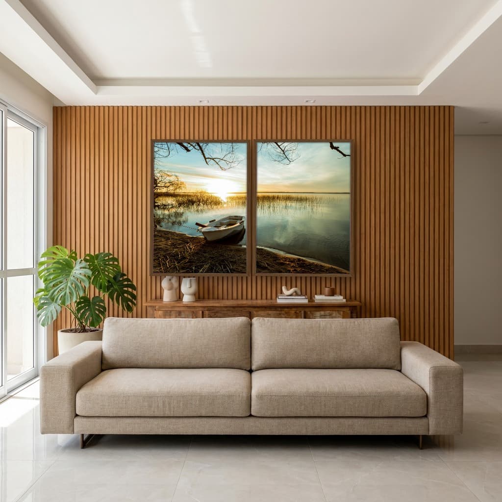 Kit Quadros Decorativos Beira Do Mar