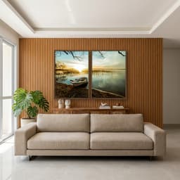 Kit Quadros Decorativos Beira Do Mar