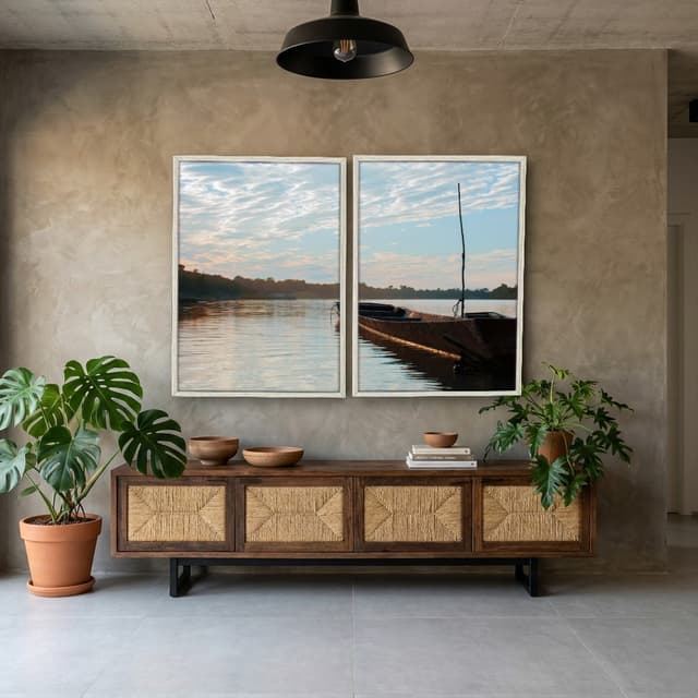 Kit Quadros Decorativos Beira Do Mar