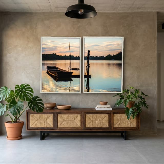 Kit Quadros Decorativos No Mar