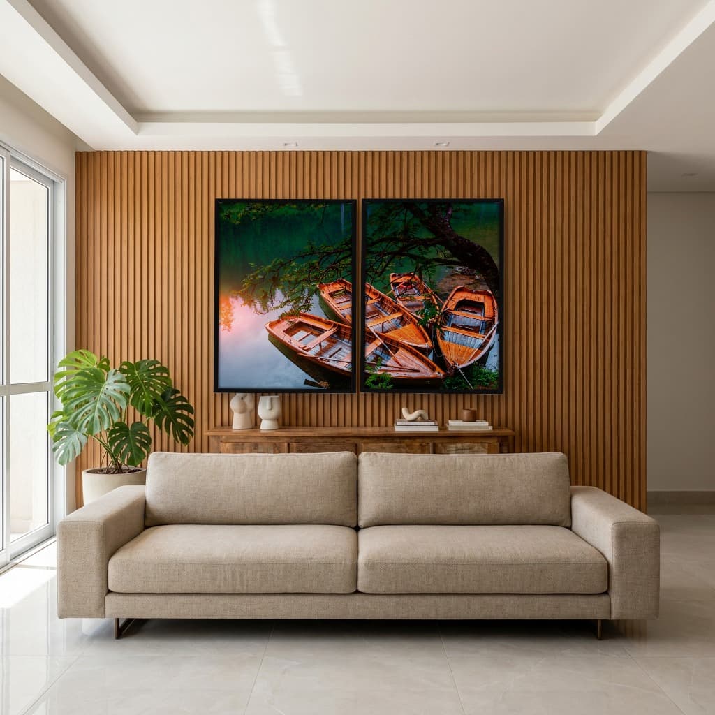 Kit Quadros Decorativos No Lago
