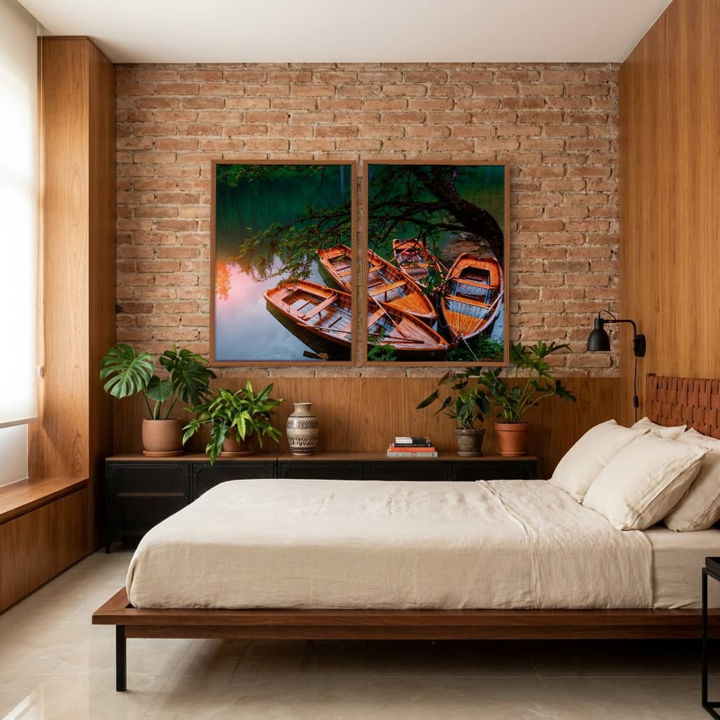 Kit Quadros Decorativos No Lago