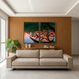 Kit Quadros Decorativos No Lago