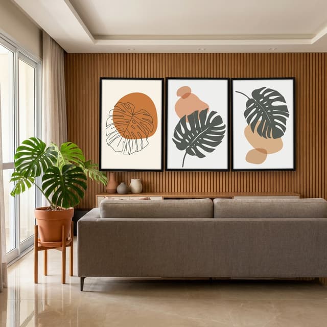 Kit Quadros Decorativos Costela De Adão