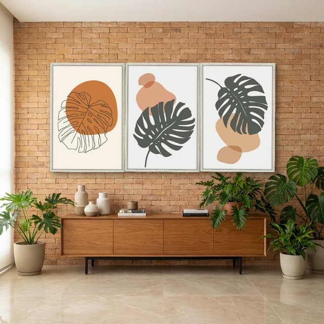 Kit Quadros Decorativos Costela De Adão