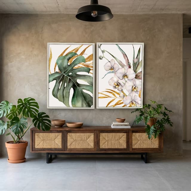 Kit Quadros Decorativos Costela De Adão